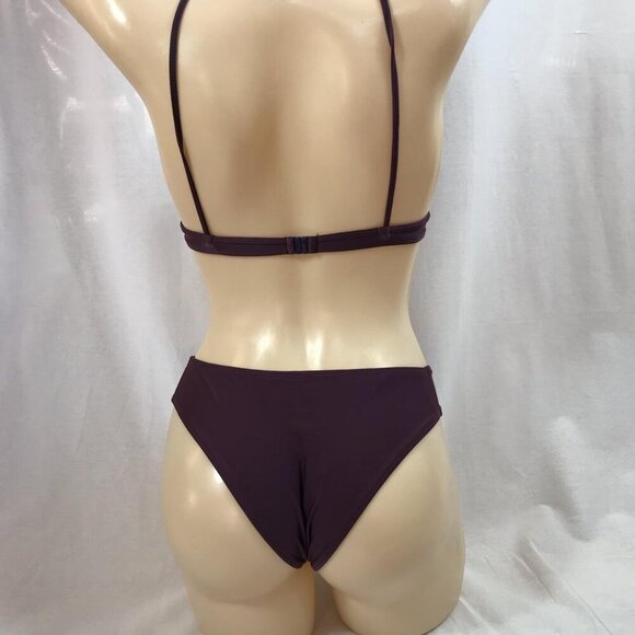 Brazilian Size Medium Dark Purple Bikini Set. New With Tags - Picture 4 of 4